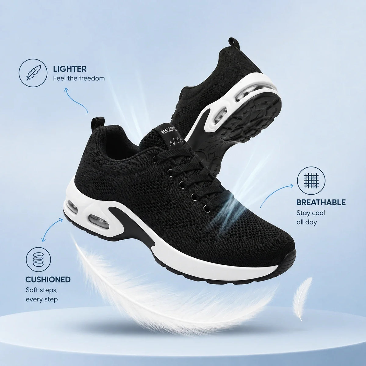 OrthoWalk™ – 12-uurs werkschoenen voor verlichting van voet-, knie- & rugpijn