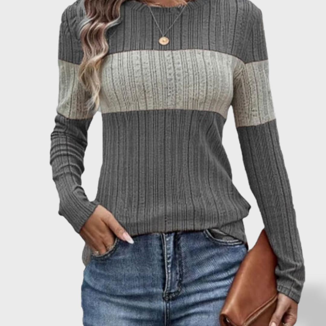 Jade dames losse gebreide pullover