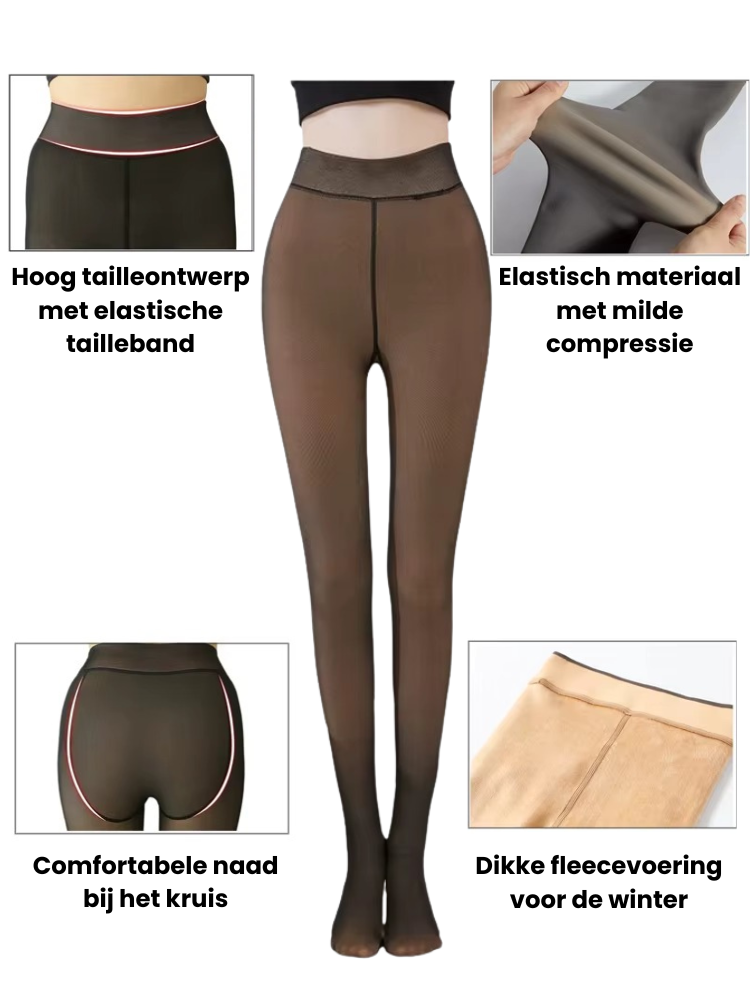 Fleece gevoerde panty Vicky| 1+1 gratis