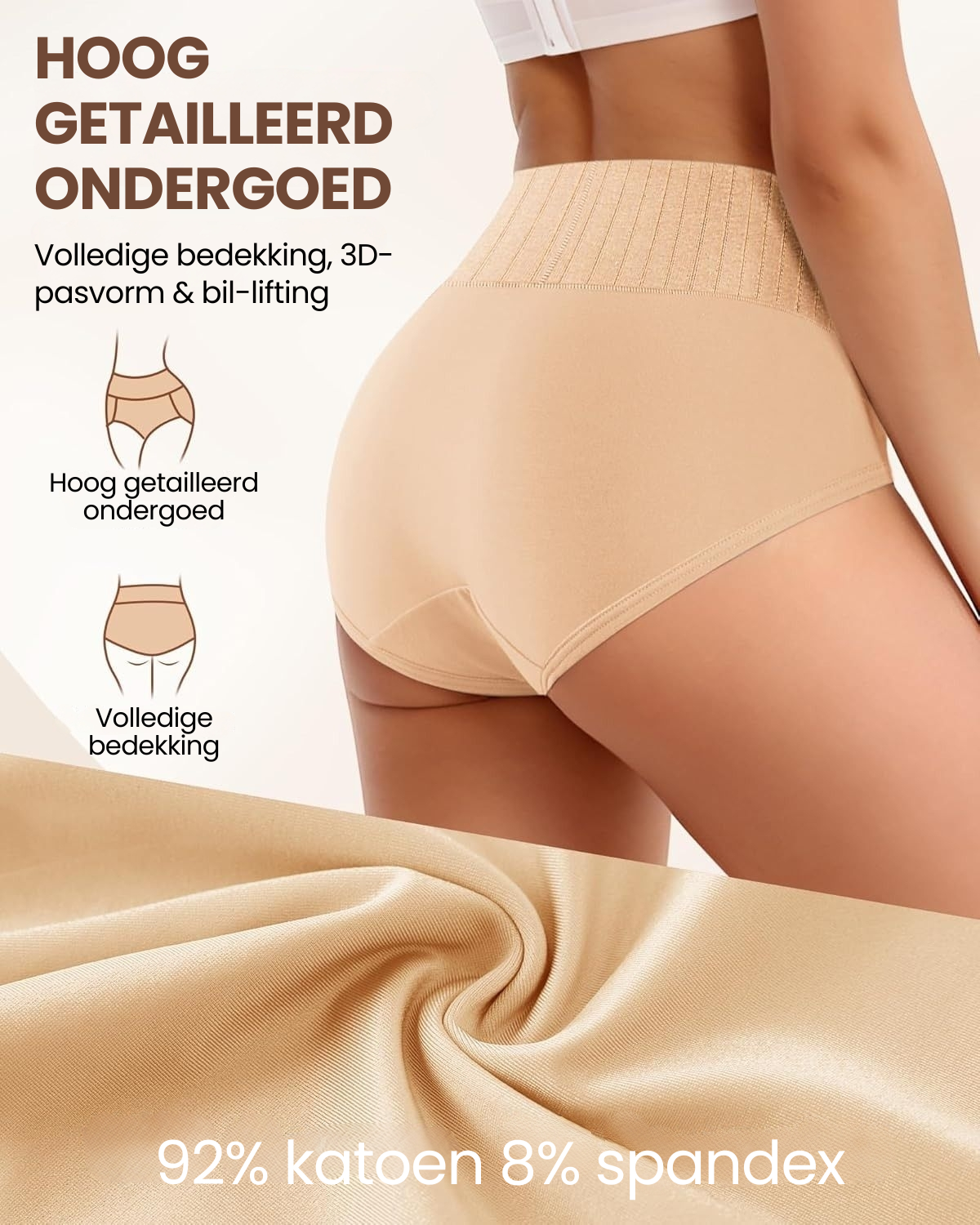 Antibacteriële High-waist Shapingslips | 2+2 GRATIS