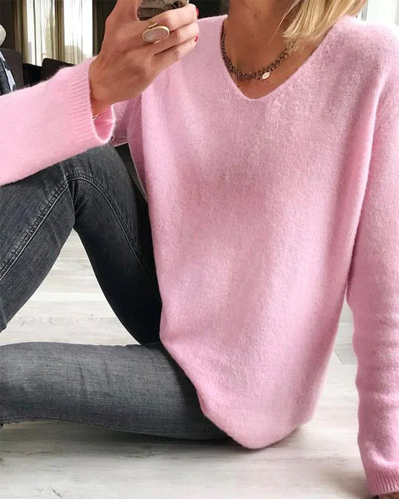 Ella dames chique gebreide pullover