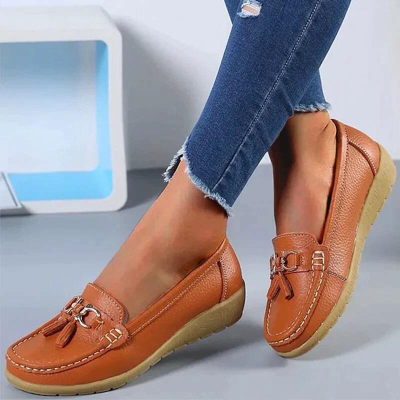 Orthopedische leren mocassin – Mary