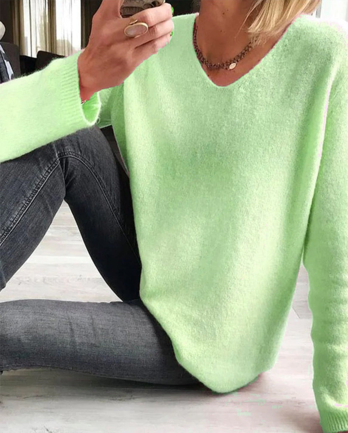 Ella dames chique gebreide pullover