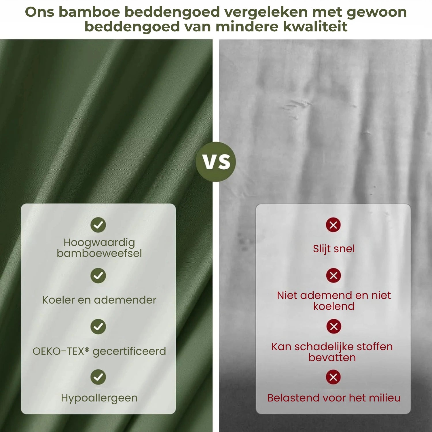 Bamboe Koeling Beddengoed Set 4-delig