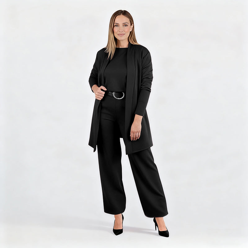Elena – Elegant dames set van 3 delen (vest, top en broek)
