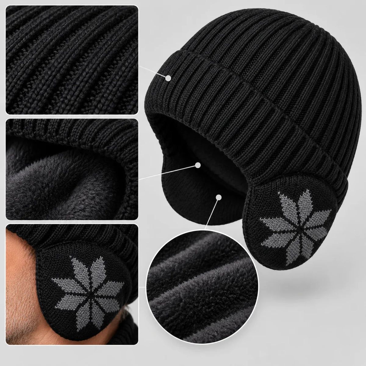 Alrik™ – Gebreide wintermuts