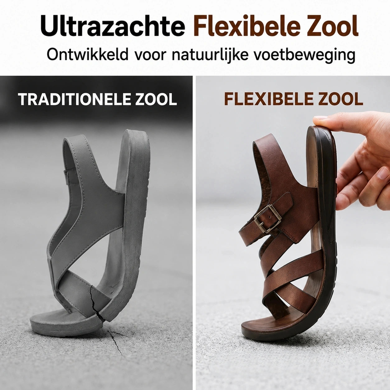 Roman | Herensandalen – Casual, Zachte zool & Perfect voor het strand