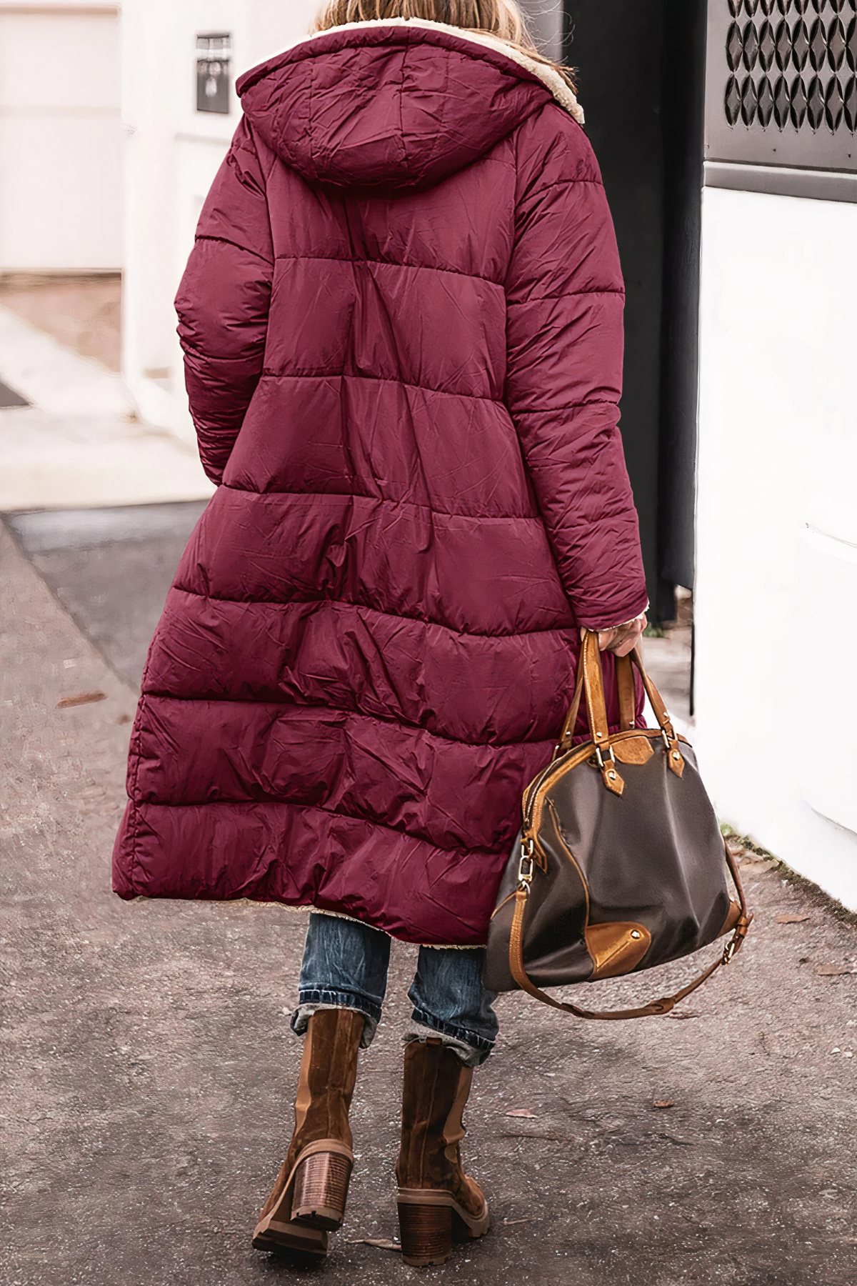 Lange winterparka voor dames Isla