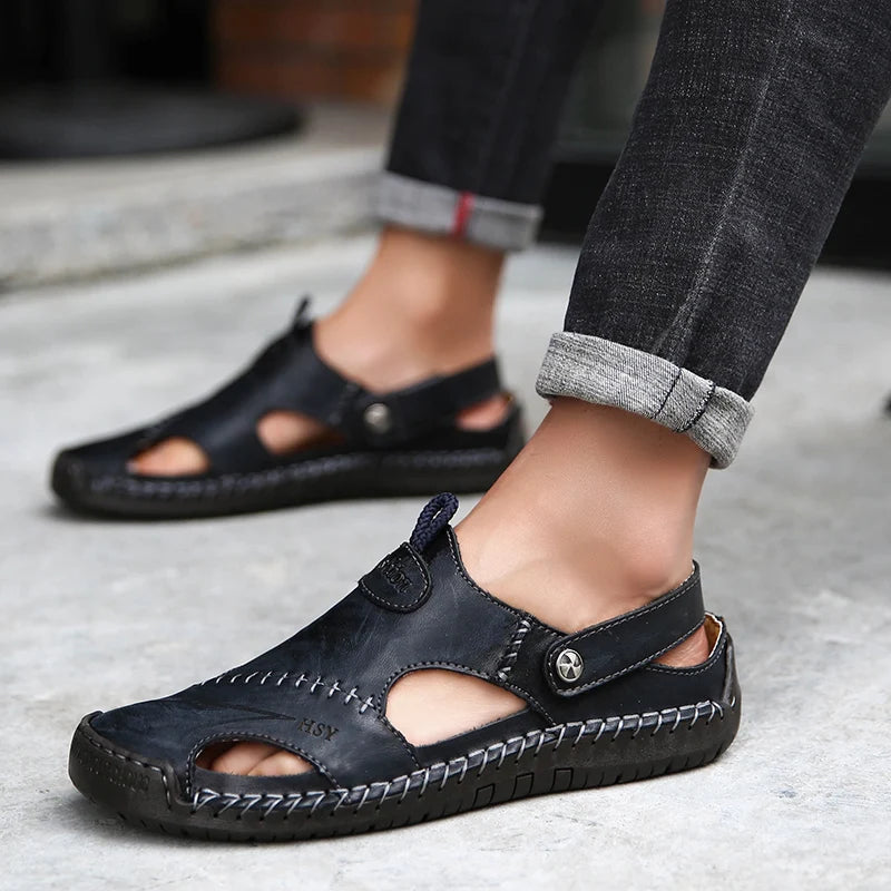 Orthopedische leren sandalen – Jones