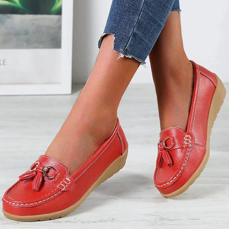 Orthopedische leren mocassin – Mary